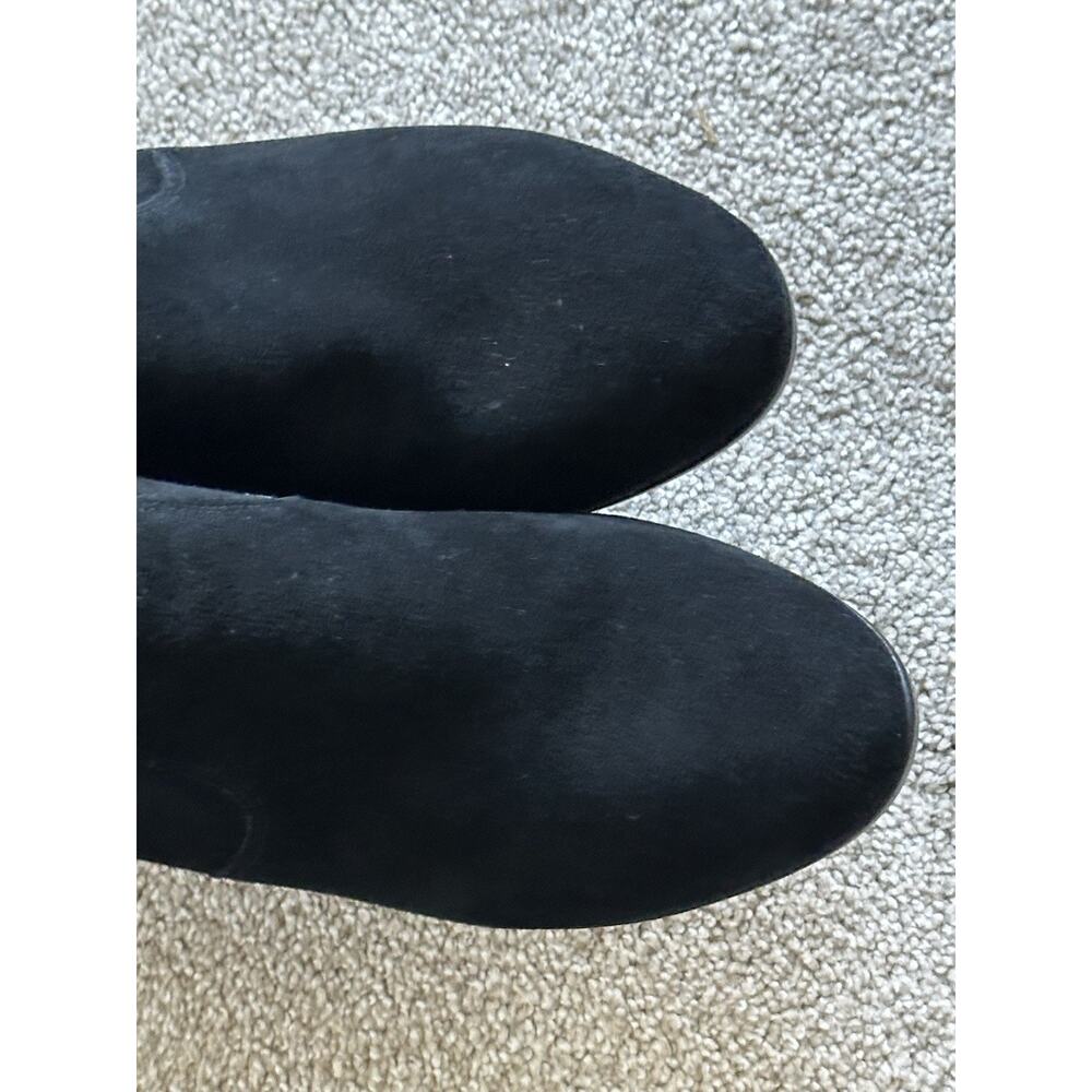 CROCS Leigh Ankle Boots Booties Shoes Wedge Suede Leather Size 9 3” - Picture 9 of 12